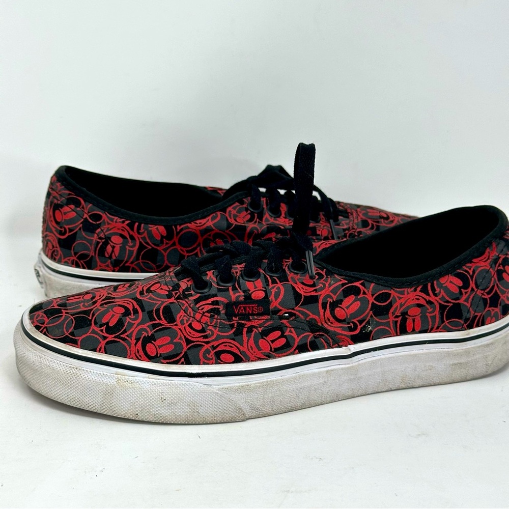 Vans x Disney Mickey Mouse Old Skool style Skater Lace up Shoes - BLACK RED - Picture 2 of 8